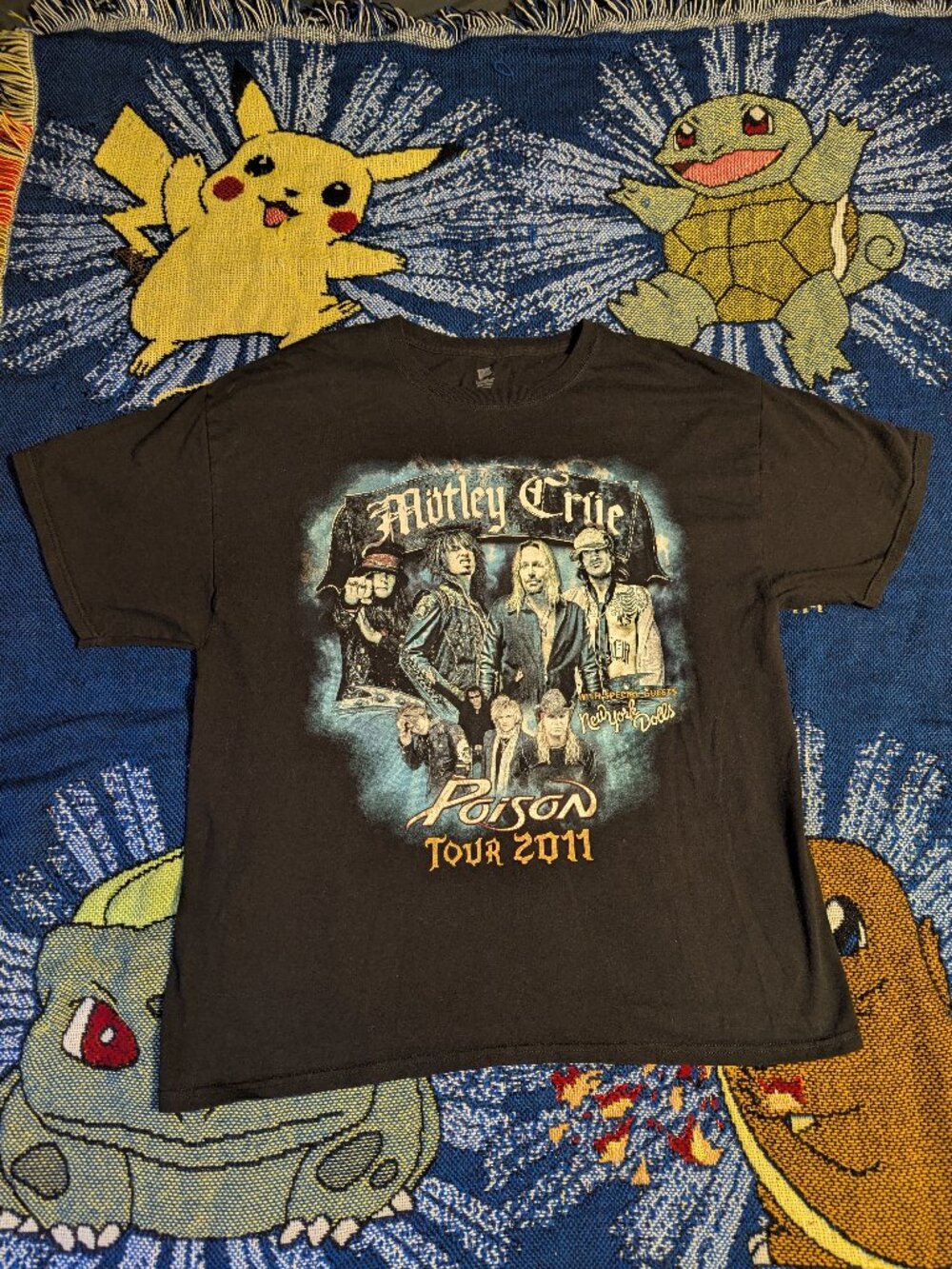 Motley Crue Poison Tour 2011 Black T-Shirt.  In good condition, size medium.